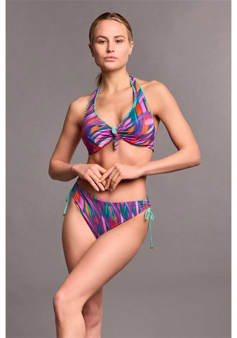Bikini con allacciatura al collo ines VACANZE ITALIANE | VI25-072VERDE MULTI